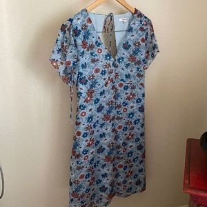 Madewell floral a-line dress